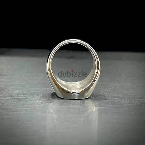 ختم الرسول Titanium Ring – Shining Silver, Italian 2