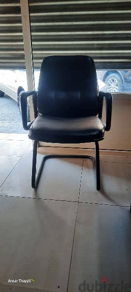 office table with 3 chairs for sale. 2