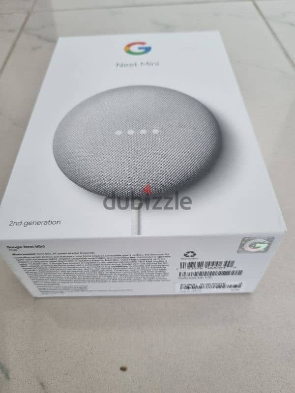 Google Nest Mini 2nd generation smart home speaker, white 1