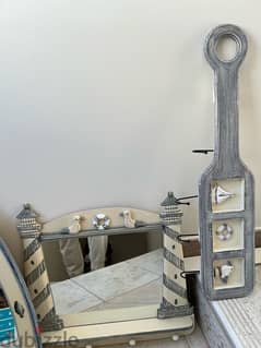 Beautiful Sea sailor set of mirrors and hanging stand 0