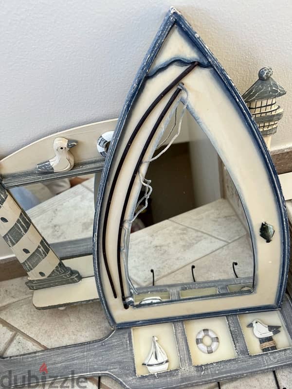 Beautiful Sea sailor set of mirrors and hanging stand 3