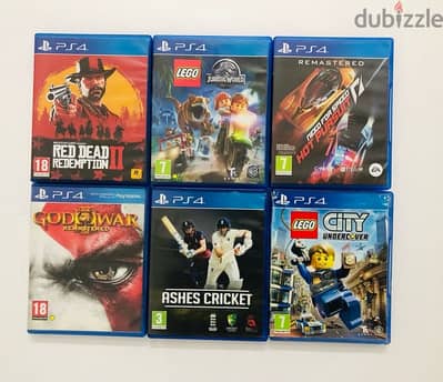 ps4 & compatible to ps5 used games for sale excellent condition