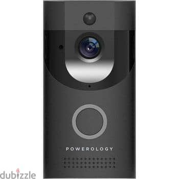 Powerology Smart Video camera Doorbell Black 1