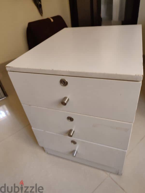 wooden side table with wheels 0