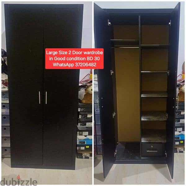 2 Door tall wardrobe and other items for sale with Delivery 0