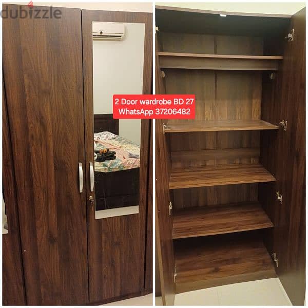 2 Door tall wardrobe and other items for sale with Delivery 3