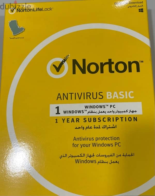 Norton Antivirus basic & Eset NOD 32 Antivirus 1