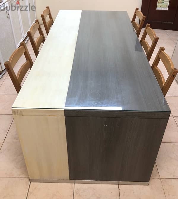 heavy, strong and modern dining table 1