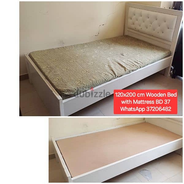 Boxx bed with mattress and other items for sale with Delivery 1