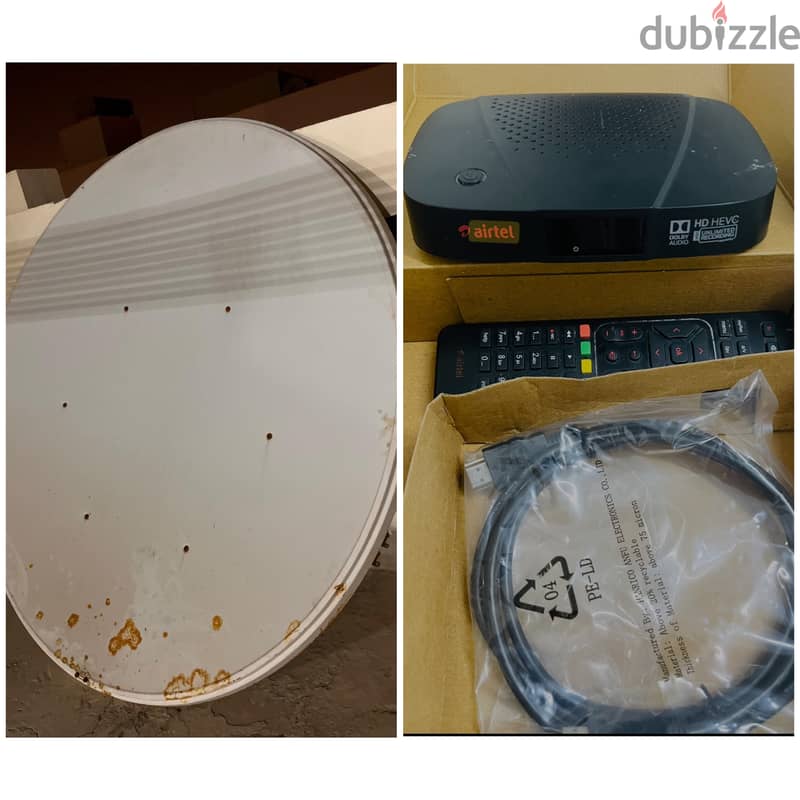 Airtel dish & receiver for sale 0