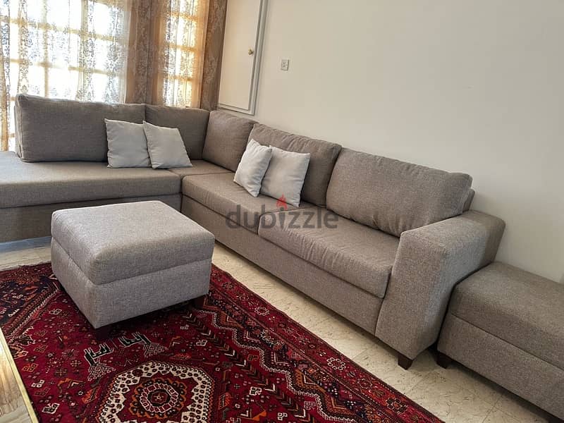 L shape sofa like new condition 1