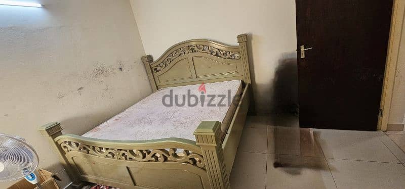 Heavy bed 200x200 with Mattress 200x180 2