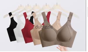 Super-sized vertical striped slimming lifting bra 0