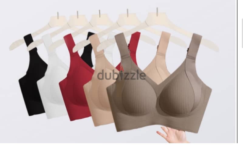 Super-sized vertical striped slimming lifting bra 0