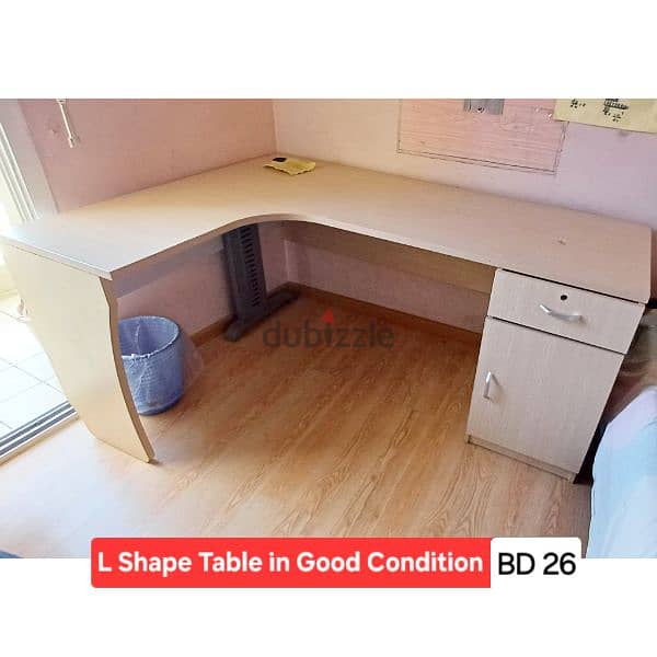 L shape sofa and other items for sale with Delivery 16