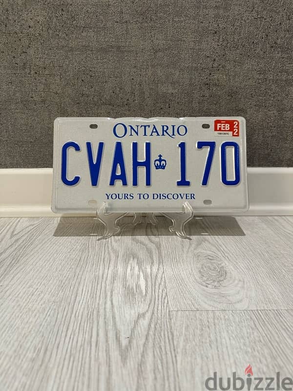 Original American car number plates, the price of the plate is 4BD 1