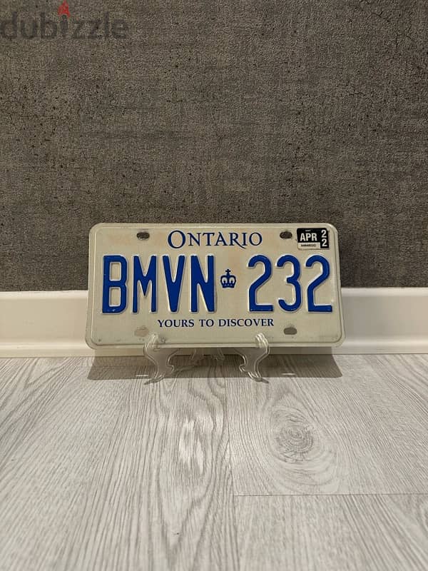 Original American car number plates, the price of the plate is 4BD 3