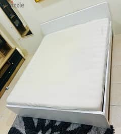 For Sale Ikea bed with ikea mattress & Homebox Tv unit & ikea Kallax 0