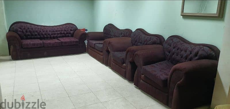 Elegant sofa  seats 7 people  - 35 BD ONLY 0