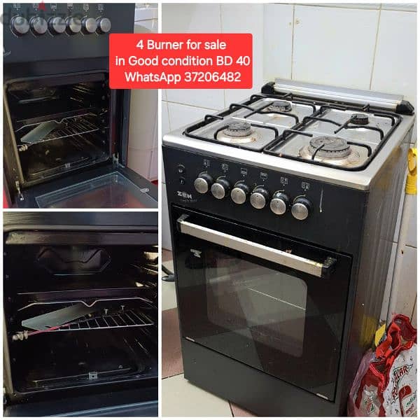 5 Burner cooking range and other items for sale with Delivery 19