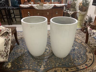 Big Cement Vase- 35Bd for both (Negotiable)