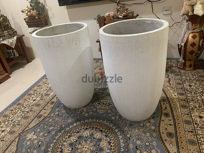 Big Cement Vase- 35Bd for both (Negotiable) 3