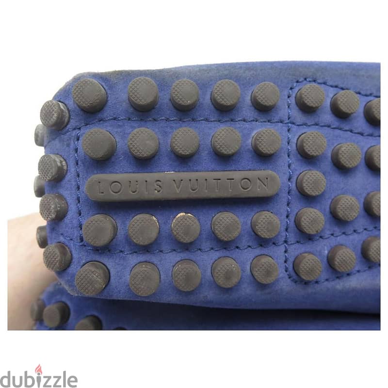 Louis Vuitton LV Blue Suade Loafers 2