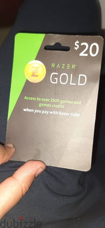 Razer Gold Card For sale 20$credit 0