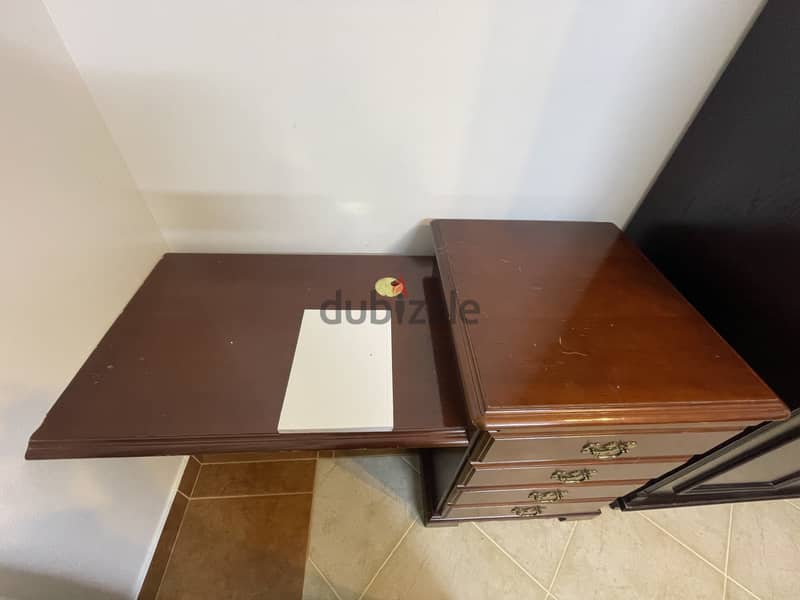 Custom made pure wooden computer table 3