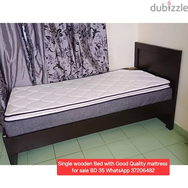 King size bed with Mattress and other items for sale with Delivery 16