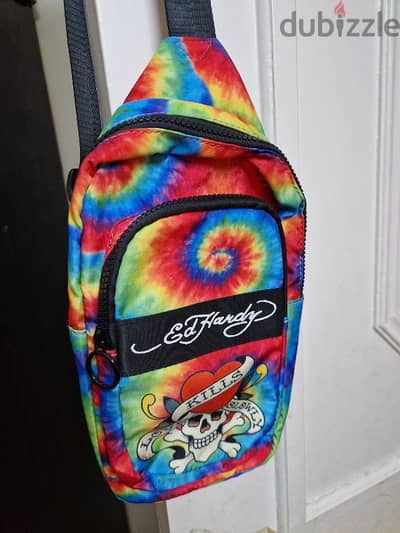 Ed Hardy original side sling bag- brand new