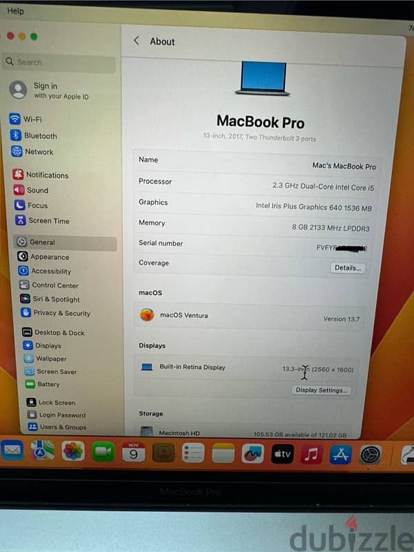 Apple MacBook Pro 13” (2017) 8gb 128gb very good 2