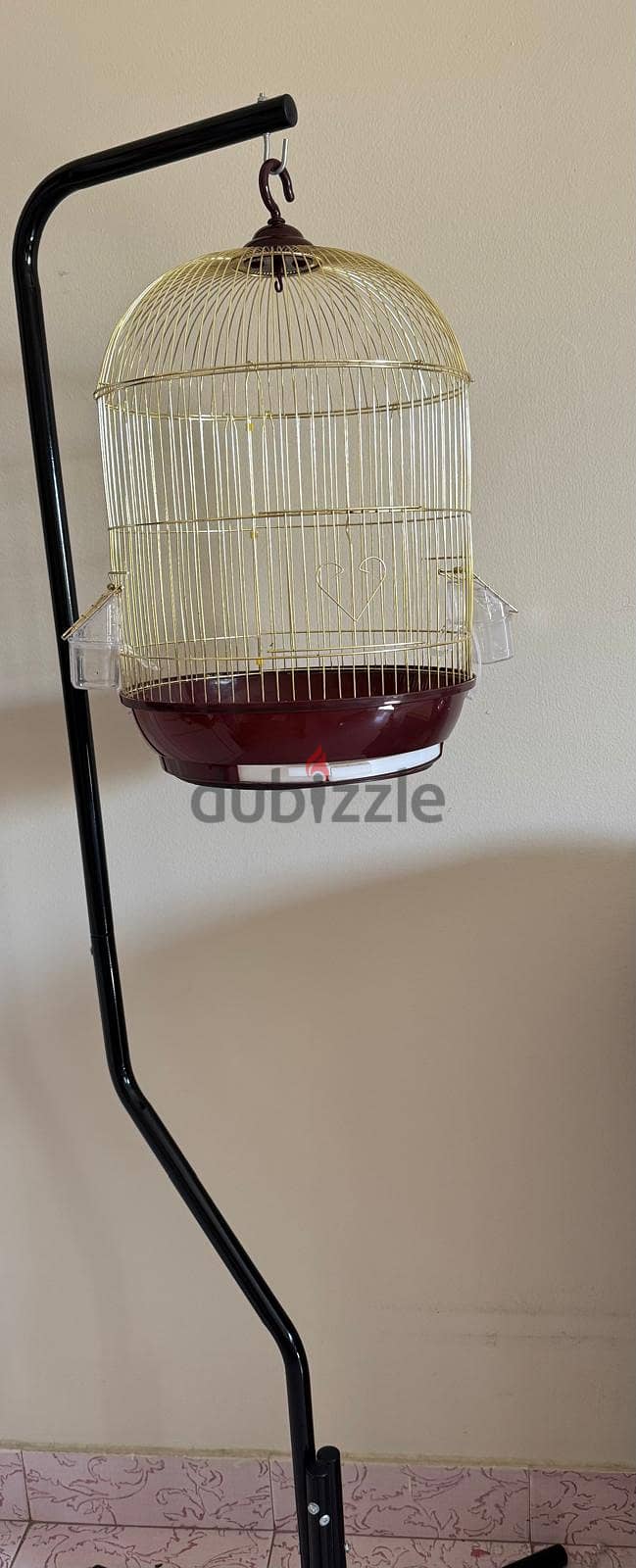 Birds Golden Cage with stand 1