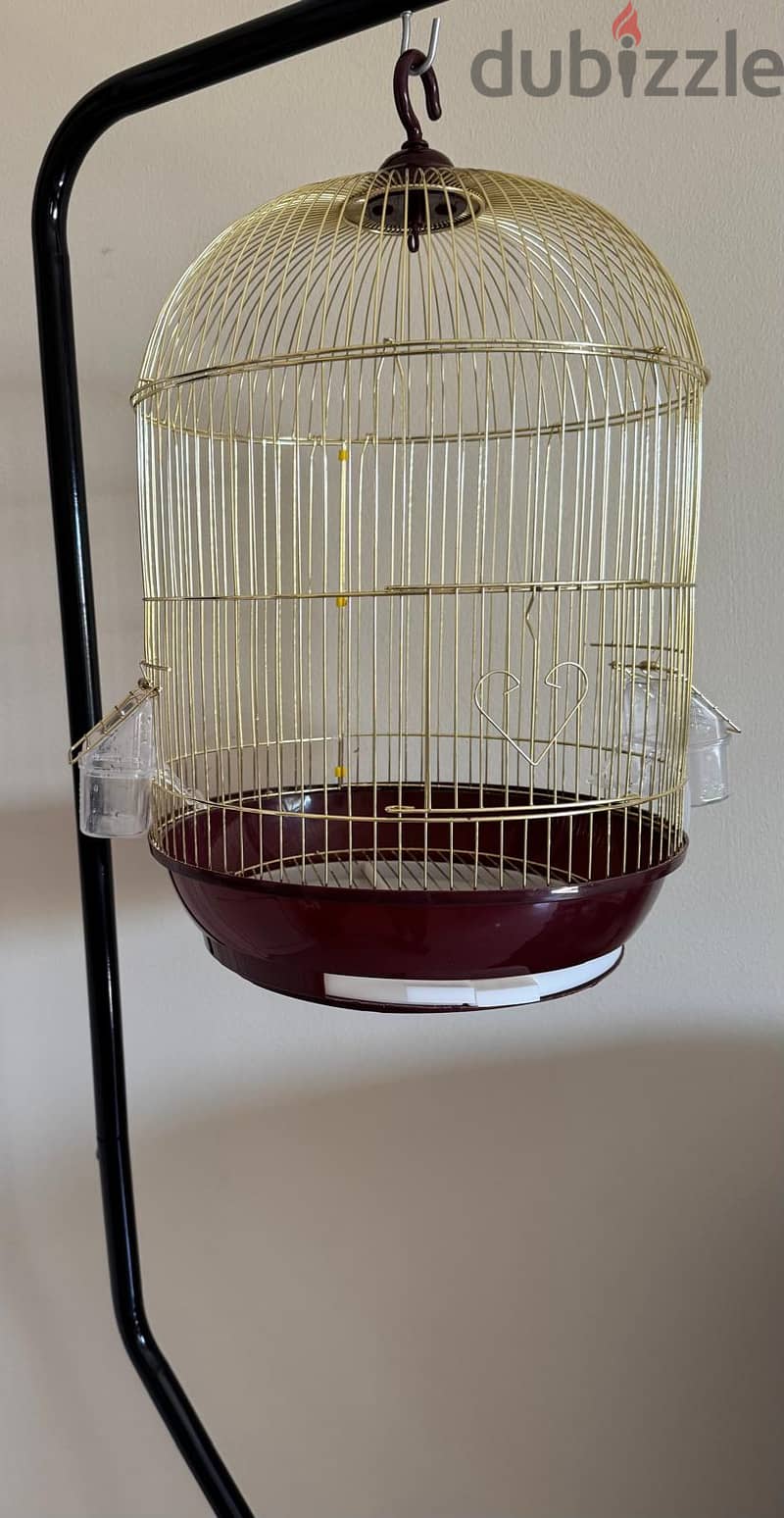 Birds Golden Cage with stand 3