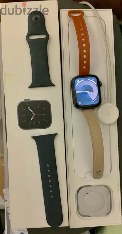 Apple Watch Series 6 GPS 44mm with 2 belt with box and charger 1