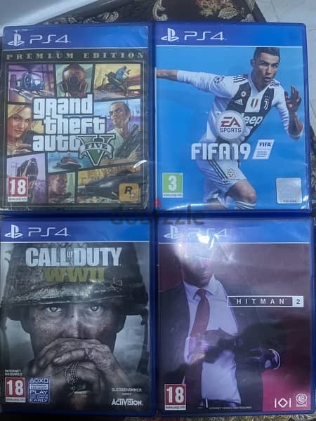 gta 5 8 bd fifa 3 bd call of duty ww2 4bd and hitman 3 5 bd 1