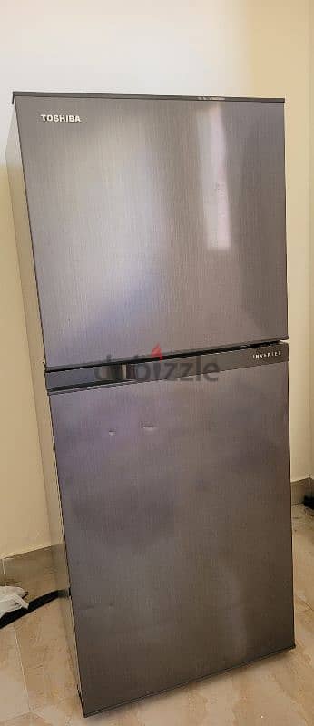 Toshiba 290.0L Fridge Top Mount Freezer Inverter Dark Silver 0