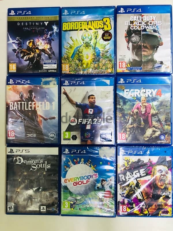 ps4 and ps5 used games for sale excellent condition no any scratch 0