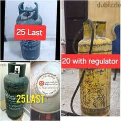 bahrian gas 2 Clynder 2 regulator 25 each last hasnain 20 with regultr 0