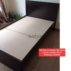 120x200 Bed frame and other items for sale with Delivery 0