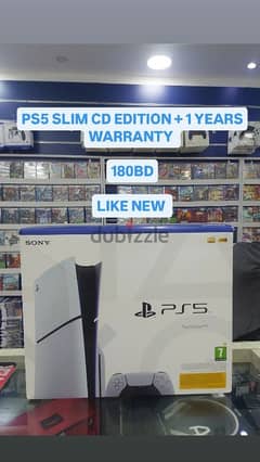 PS5 SLIM 1TB CD EDITION + 1 YEARS WARRANTY 0