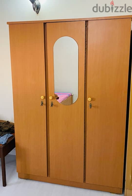 URGENT SALE. . ! Wooden Wardrobe 3 doors 1