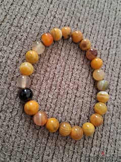 Bumblebee agate gemstones crystals bracelet عقيق النحل 0