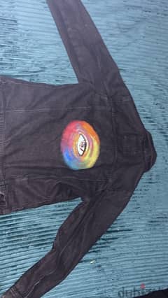 authentic denim jacket custom hand painted  design 0