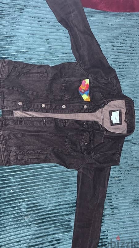 authentic denim jacket custom hand painted  design 1