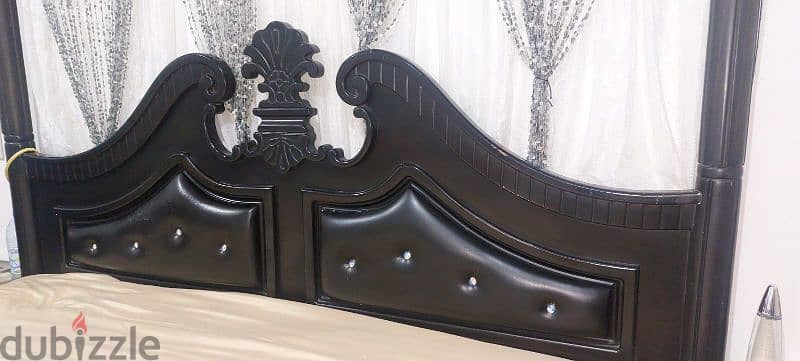 king size with mattress for sale with 2 side tables 3