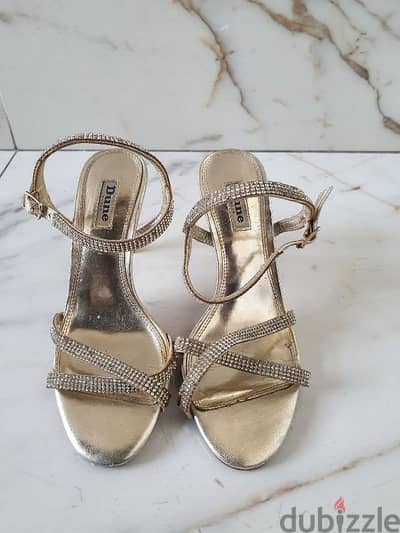 DUNE heeled sandals in fair condition for sale.