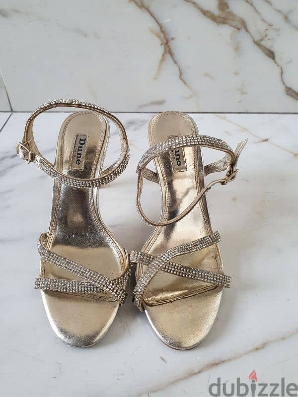 DUNE heeled sandals in fair condition for sale. 0