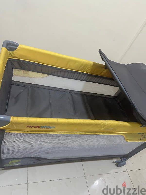 Baby cot with detachable diaper changing board and car seat 6