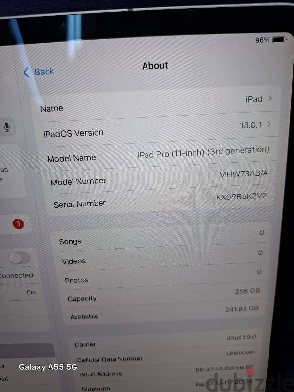 iPad pro (11 inch)(3rd generation) 256GB 2